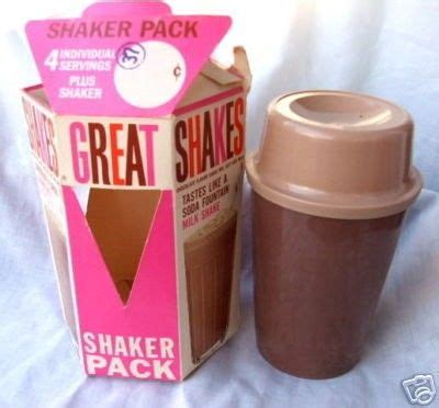 powder milkshake from the 60s.